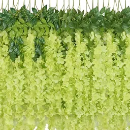 WELL ART GALLERY Green 10 Pieces Hanging Blossom Artificial Flower-image-86