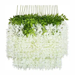 WELL ART GALLERY White 10 Pieces Hanging Blossom Artificial Flower-image-23