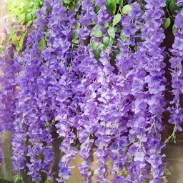 WELL ART GALLERY Purple 4 Pieces Hanging Blossom Artificial Flowers-image-55