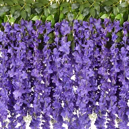 WELL ART GALLERY Purple 6 Pieces Hanging Blossom Artificial Flowers-image-20