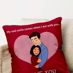ME & YOU Maroon & White Printed Sleep Pillow-image-43