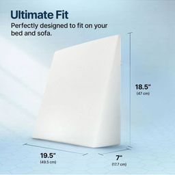 LA VERNE White Memory Foam Filled Polyester Sleep Pillow-10