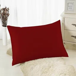 Kuber Industries Maroon Soft & Fluffy Microfiber Sleep Pillow-image-33