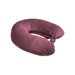 ANA Red Fibre Filled Faux Velvet Lightweight Travel Pillow-image-61