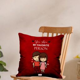 ME & YOU Red 2 Pieces Printed Cushion With Cushion Cover-image-102