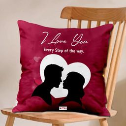 ME & YOU Maroon 2 Pieces Printed Cushion With Cushion Cover-image-40
