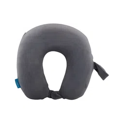 ANOMEO Grey Memory Foam Filled Faux Velvet Core Pillow-image-98