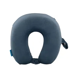 ANOMEO Blue Memory Foam Filled Faux Velvet Core Pillow-16