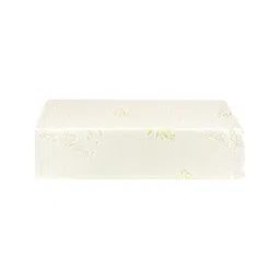 The White Willow Unisex Green & White Printed foam Large Cube Pillows-24