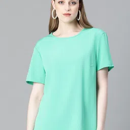 Oxolloxo Round Neck Short Sleeves Regular Top-picture-35