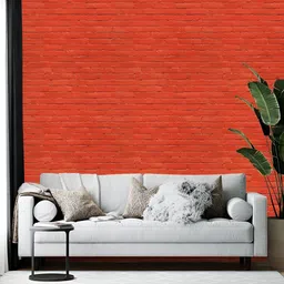 Wallpics Red Abstract Printed Self-Adhesive Wallpaper-9