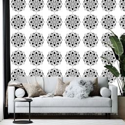 Wallpics White & Black Printed Wallpaper-image-70
