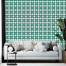 Wallpics Green & White Printed Wallpaper-image-89