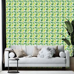 Wallpics Green & White Printed Wallpaper-picture-22