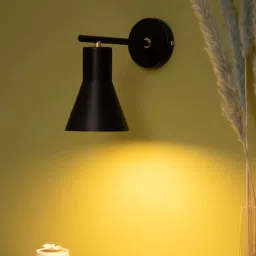 shoppeefry Float Aricolo Black Matt Metal Wall Light-picture-15