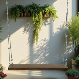 woodsworth from pepperfry Edelstal Mango Wood Swing In Tubbaq Finish-picture-14