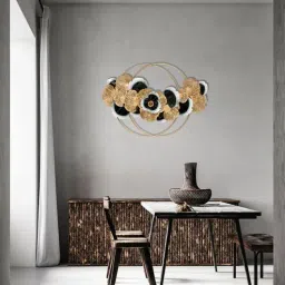 decorativs Contemporary Gold & Black Iron Wall Art-picture-39