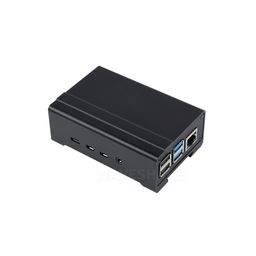 DIN Rail Aluminum Case for Raspberry Pi 4 with Cooling Fan and Heatsinks image 1