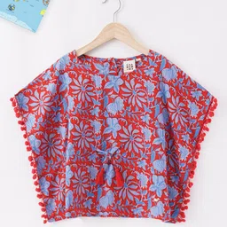 Ed-a-Mamma Red Tropical Print Top-picture-24