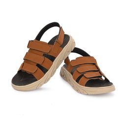 ATTITUDIST Men Anti-Skidding Sole & Odourless Sports Sandals With Velcro Closure-image-77