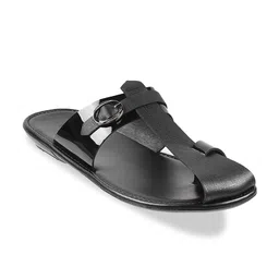 Mochi Men Open One Toe Comfort Sandals With Buckle Detail-picture-30