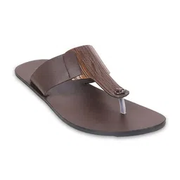 Metro Men Textured Leather Comfort Sandals-picture-27