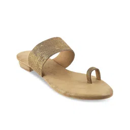 Metro Gold-Toned Embellished Block Heels-46