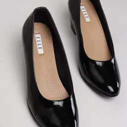 ELLE Women Black Block Pumps-image-67