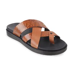 Metro Men Textured Comfort Sandals-image-30