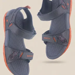 Sparx Men Textured Sports Sandals With Velcro Closure-image-96