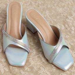 ICONICS Women Embellished Block Heels-10