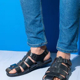 One8 Men Leather Fisherman Sandals-image-10