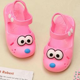 Yellow Bee Girls Self Design Clogs-29