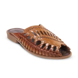 Mochi Men Braided Leather Shoe-Style Sandals-image-45