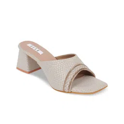 ELLE Grey Ethnic Embellished Wedge Heel-46