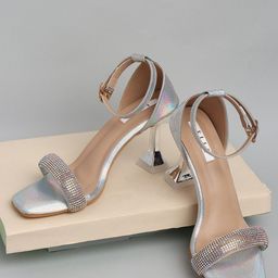 ELLE  Block Heels With Ankle Loop-43