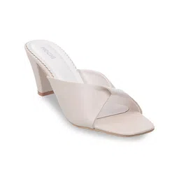 Mochi Beige Block Heels with Bows-57