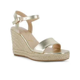 London Rag Women Gold-Toned PU Wedge Heels-picture-46