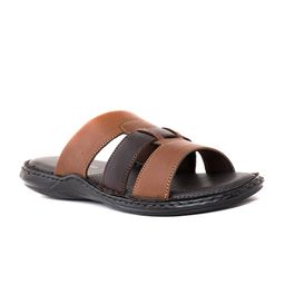 Khadims Men Leather Comfort Sandals-image-54
