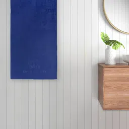 FABINALIV Blue Cotton Bath Towels-picture-20