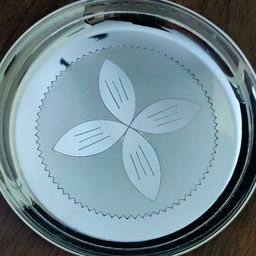 Sigaram German Silver Floral Designed Plate-39