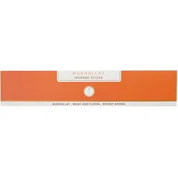 Nirmalaya 30-Pcs Brown & Orange-Color 100% Organic Mukhallat Incense Sticks Agarbatti-3