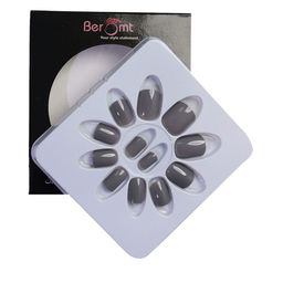 BEROMT Salon Finish Premium Glossy Press-On False Nail Tips Kit - Shade 366-12