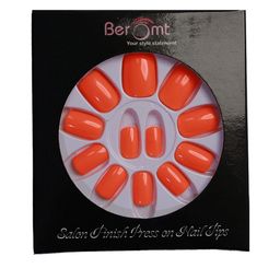 BEROMT 12 Pcs Long-Lasting Reusable Lightweight Salon Finish Press on Nail Tips - 346-22