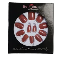 BEROMT Salon Finish Premium Glossy Press-On False Nail Tips Kit - Shade 392-image-53