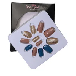 BEROMT 12 Pcs Long-Lasting Reusable Lightweight Salon Finish Press on Nail Tips - 709-image-85