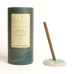 Nirmalaya 40-Pcs Brown & Beige 100% Organic Zen Long Lasting Dhoop Sticks For Pooja-image-75