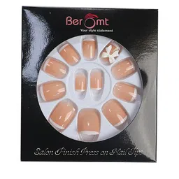 BEROMT 12 Pcs Long-Lasting Reusable Lightweight Salon Finish Press on Nail Tips- Shade 225-13