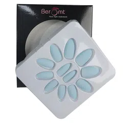 BEROMT 12 Pcs Long-Lasting Premium Matte Salon Finish Press On Nails - Shade 563-7