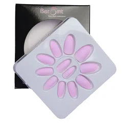 BEROMT 12 Pcs Long-Lasting Premium Matte Salon Finish Press On Nails - Shade 456-50